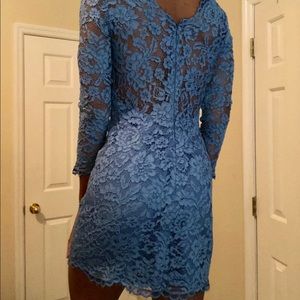 Long sleeve lace mini dress
